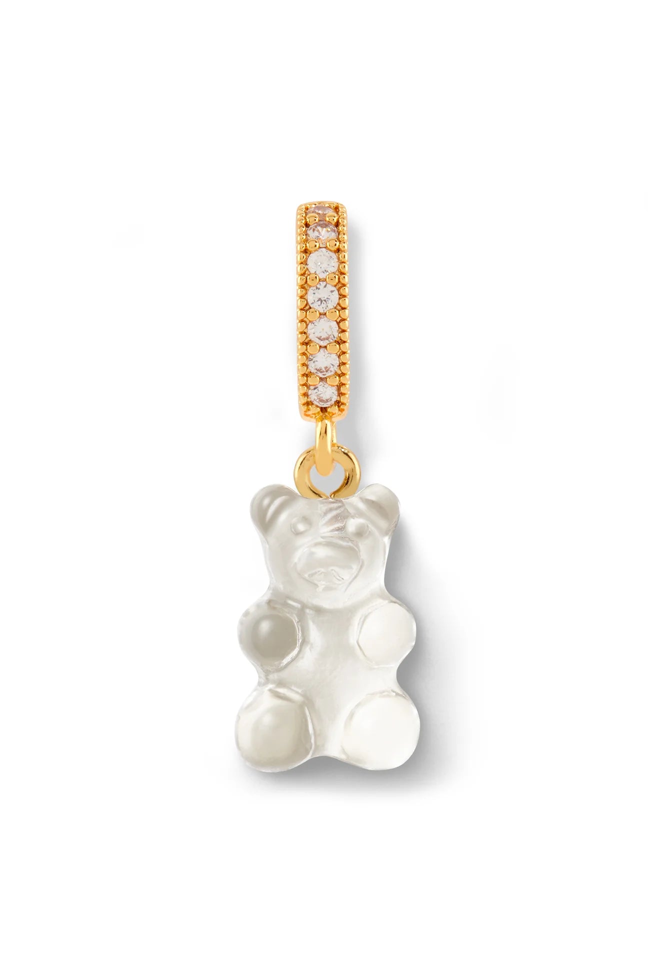 Crystal Haze Nostalgia Bear Pave Pendant-Ice