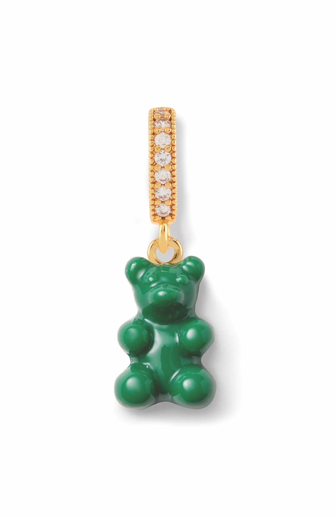 Crystal Haze Nostalgia Bear Pave Pendant-Vegan