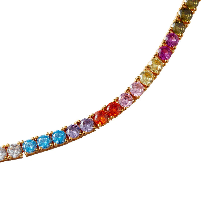 Crystal Haze Serena necklace - Rainbow