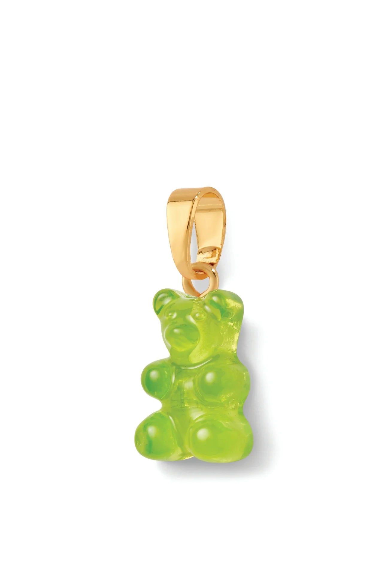 Crystal Haze Nostalgia Bear Classic Pendant-Lime