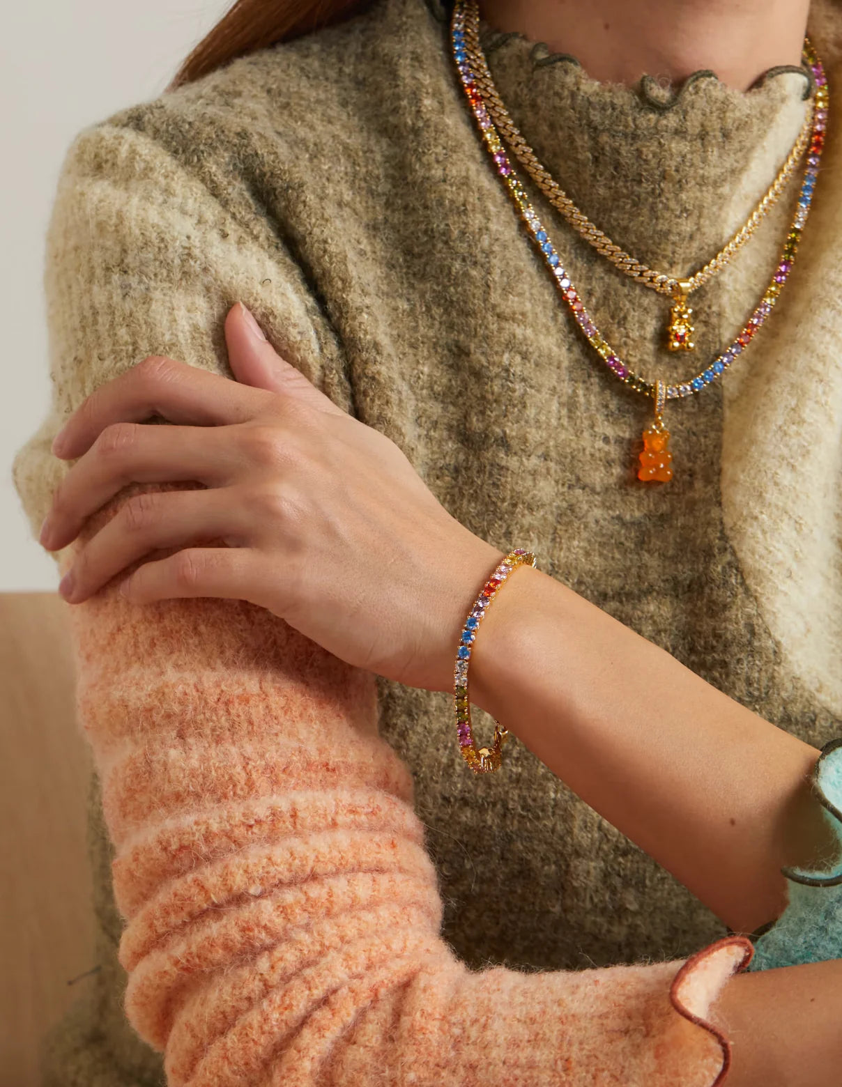 Crystal Haze Serena Bracelet - Rainbow