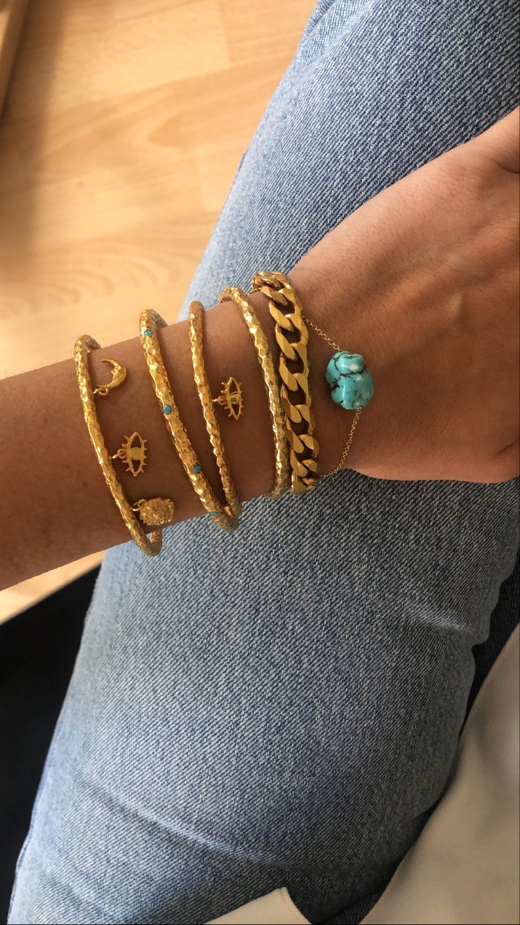 Hermina Athens Ammos Thin Cuff