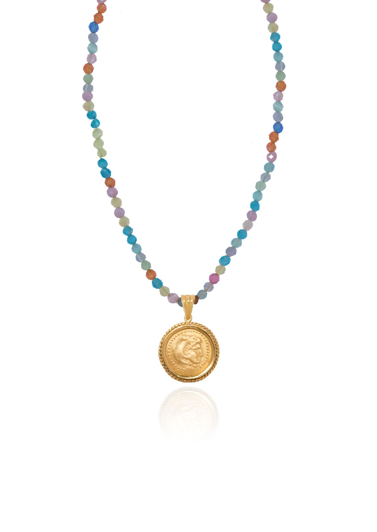 Hermina Athens Hercules Pastel Rainbow Necklace