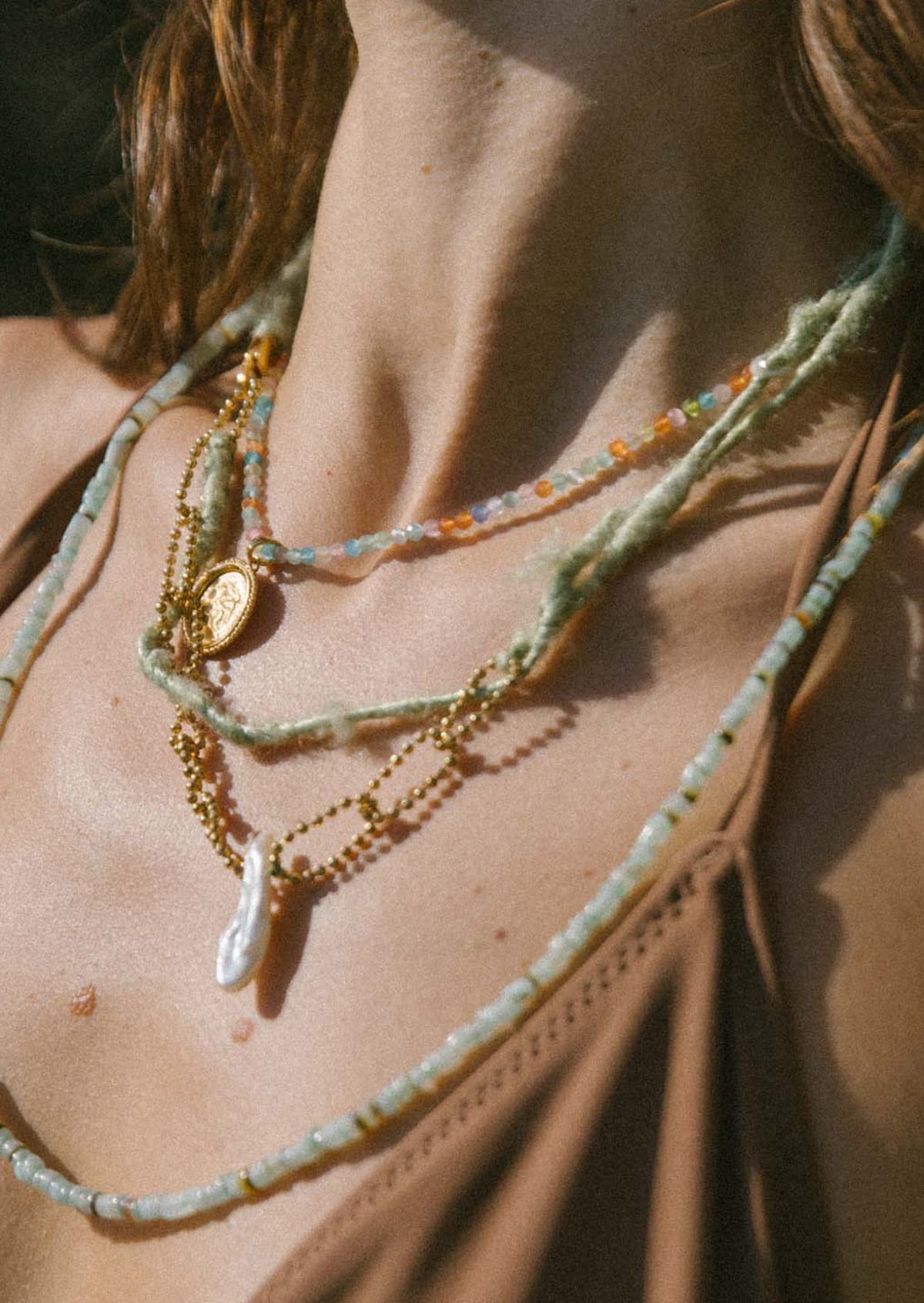 Hermina Athens Hercules Pastel Rainbow Necklace