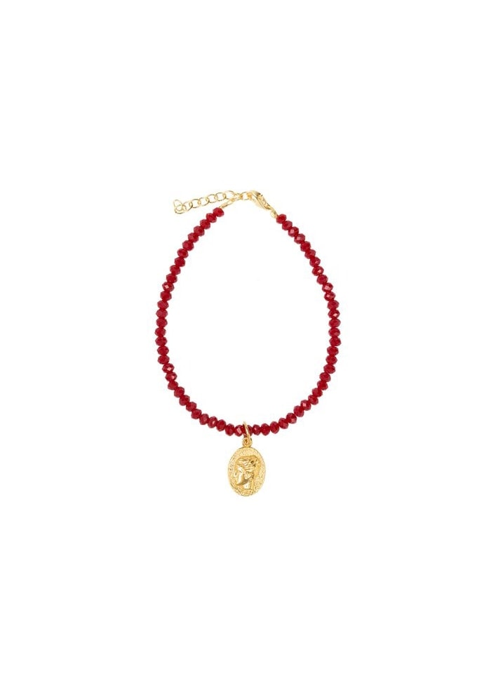 Hermina Athens Ygieia Granada Red Bracelet