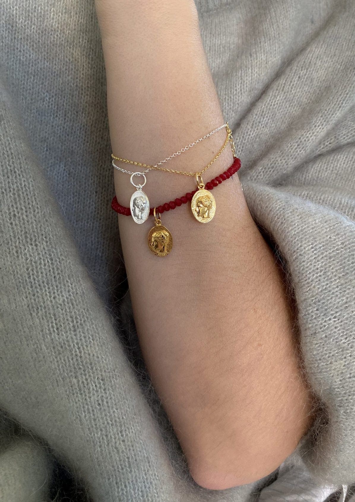 Hermina Athens Ygieia Granada Red Bracelet