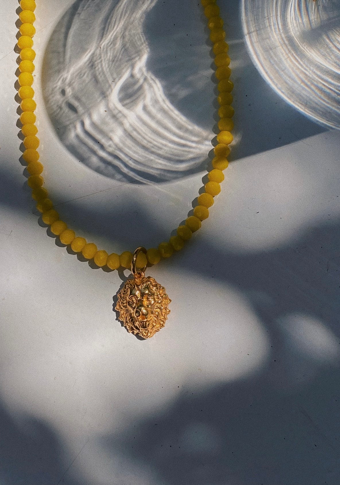 Hermina Athens Thireos Small Yellow Necklace