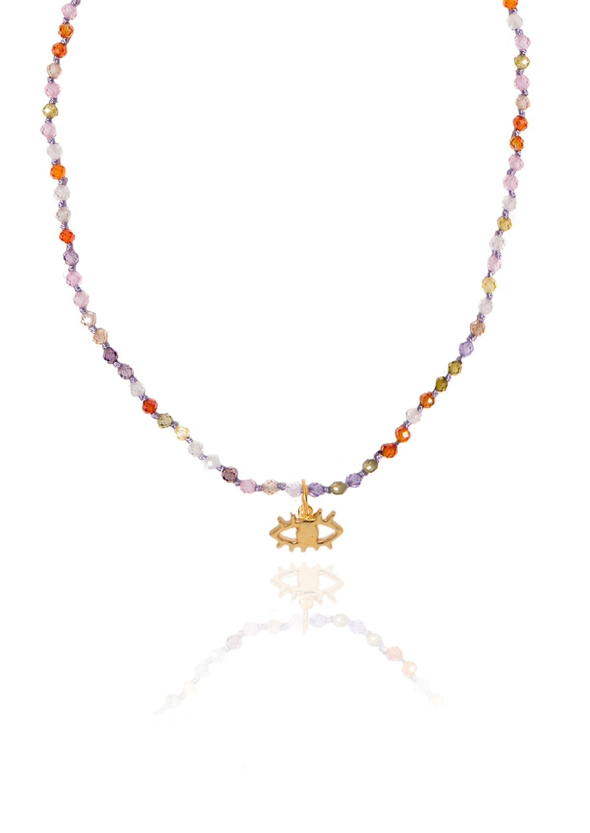 Hermina Athens Wizard of Rainbows Knotted Eye Necklace