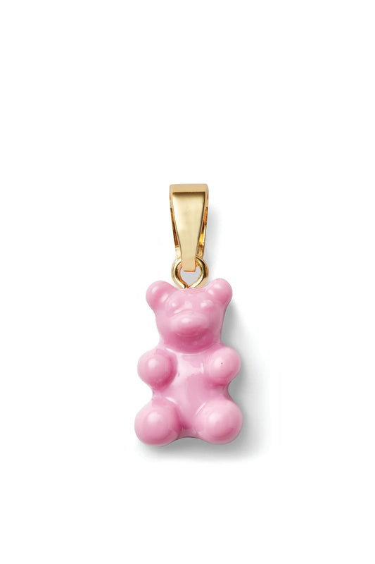 Crystal Haze Nostalgia Bear Classic Pendant-Candy Pink