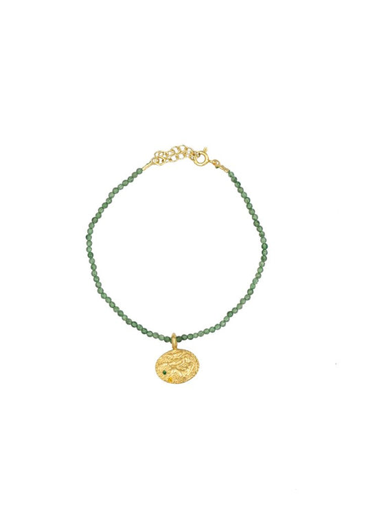 Hermina Athens Sealstone Animal Emerald Bracelet