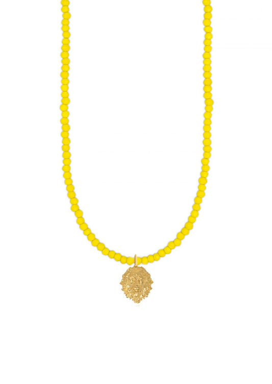 Hermina Athens Thireos Small Yellow Necklace